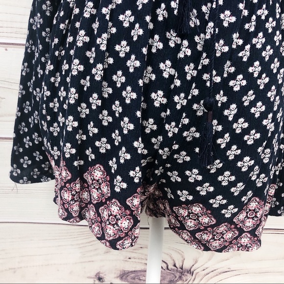 CAPE JUBY Navy Floral Pattern Long Sleeve Romper - Picture 8 of 9